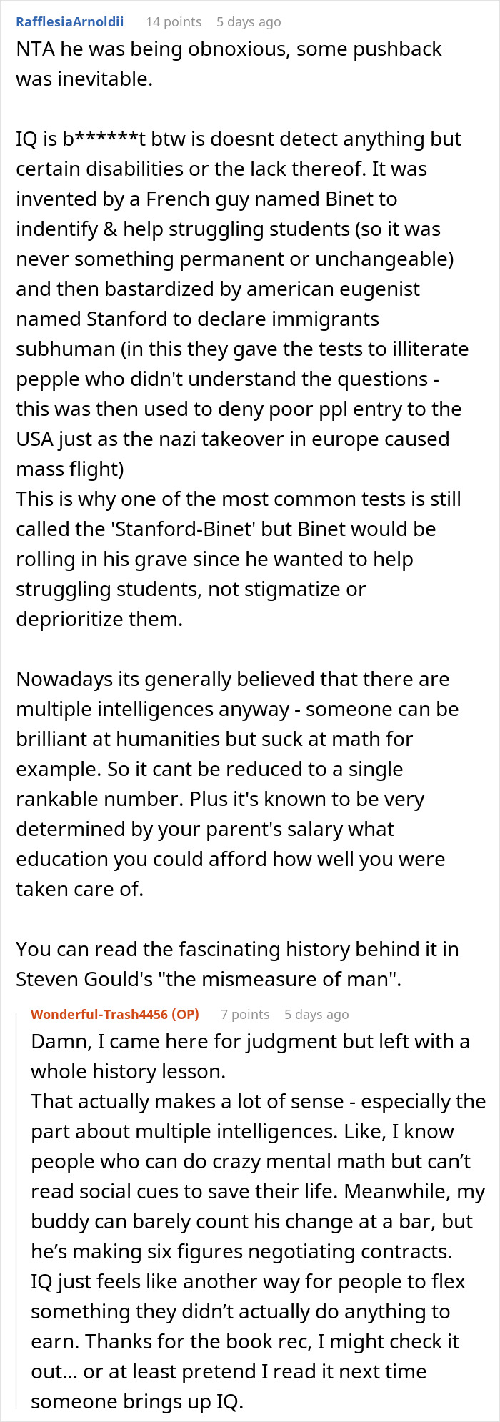 Man Uses His 131 IQ To Insult Others, Gets Humbled In The Best Way