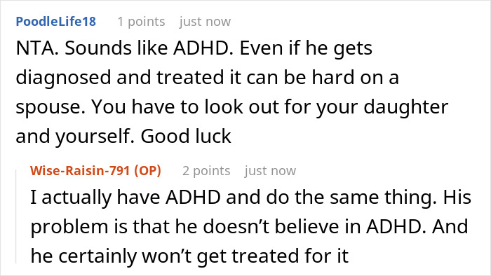 Online discussion about ADHD related to job-hopping challenges.