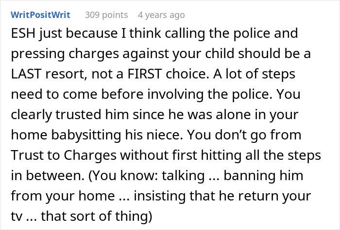 28YO Steals Parents' TV Claiming His Niece Broke It, Mom Horrified To Learn Truth And Calls Police