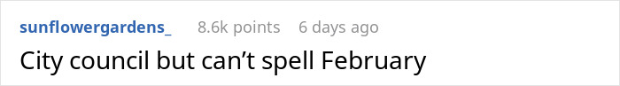 Reddit comment discussing birthday celebration costs and spelling error.