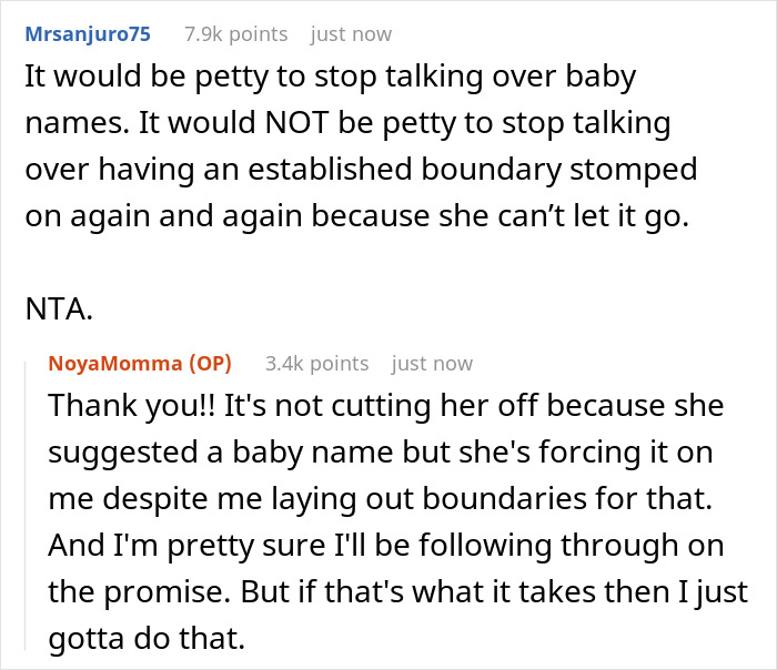 Discussion on baby names and boundaries, highlighting sibling conflicts over name choice inspired by Bridgerton.