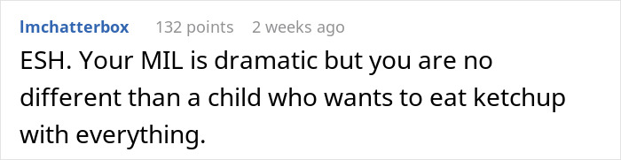 Comment discussing dramatic reaction to adding hot sauce to lasagna. Comment discussing dramatic reaction to adding hot sauce to lasagna.