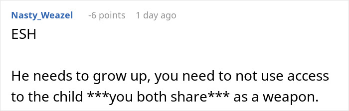 Comment criticizing a man's behavior at pregnancy appointments, advising maturity and shared responsibility.