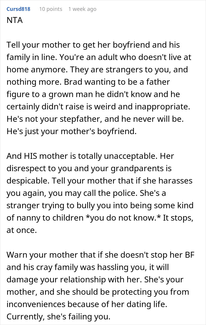 Teen Prioritizes His Mom Over Her New Family, Doesn’t Get Why Everyone’s So Upset Teen Prioritizes His Mom Over Her New Family, Doesn’t Get Why Everyone’s So Upset