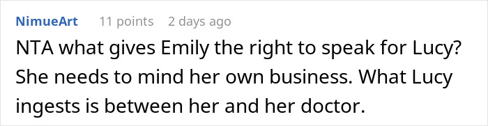 Reddit comment about a woman buying coffee for a pregnant coworker, involving an argument.