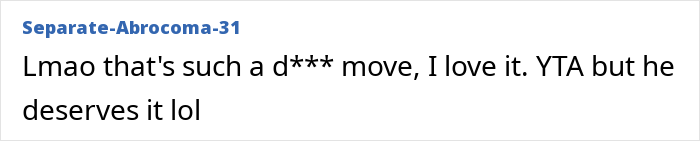 Comment reacting to a prank on an anti-woke cousin, saying it's deserved despite being harsh. Comment reacting to a prank on an anti-woke cousin, saying it's deserved despite being harsh.