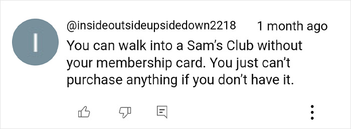 Comment about membership policies with a note on shopping hacks, posted one month ago.