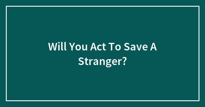 Hey Pandas, Would You Act To Save A Stranger?