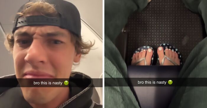 Passenger Who Stuck Bare Feet In Man’s Personal Space Tastes “Instant Karma” In Resurfaced Video