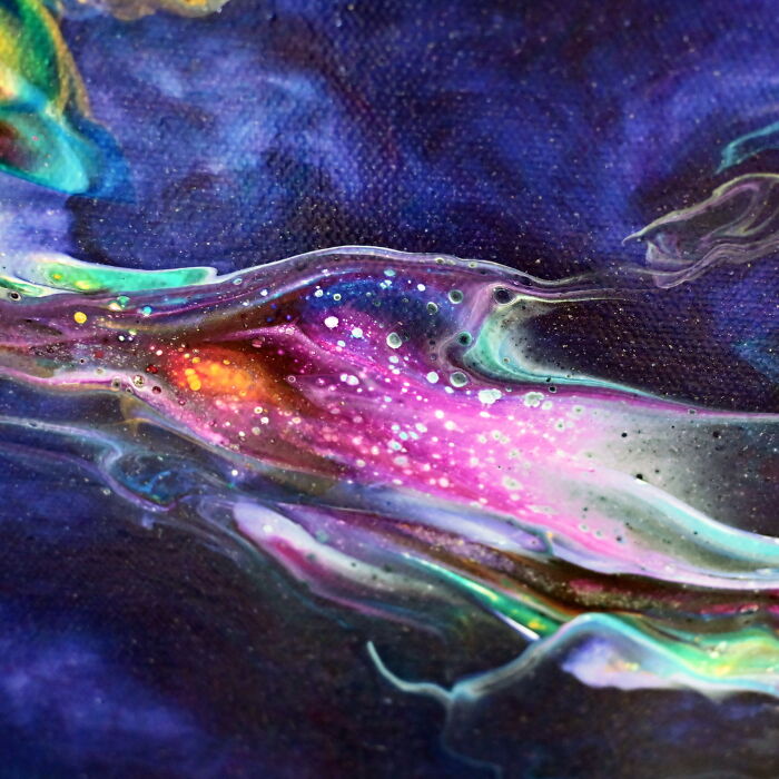 How To Transform Scrape-Off Paint Into A Mesmerizing Fluid Art Painting