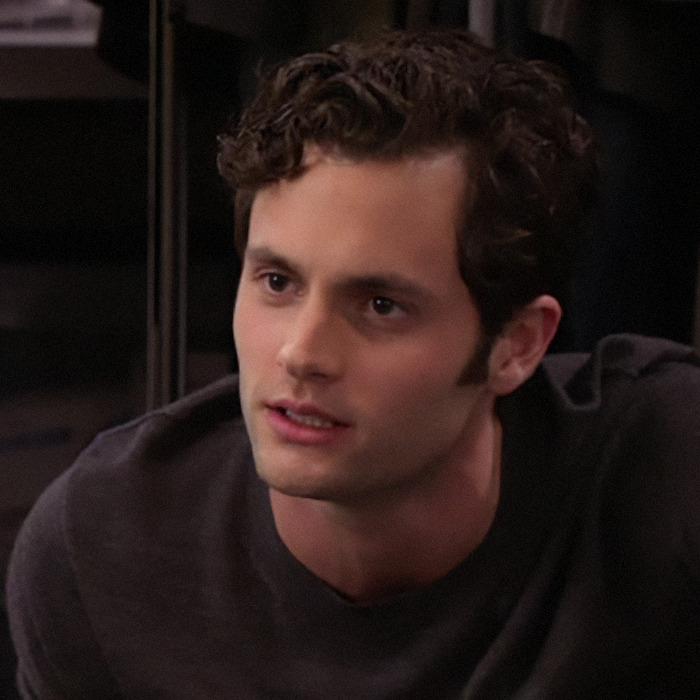 Penn Badgley in dark sweater in a scene from "Gossip Girl.