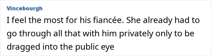 Online comment highlighting BookTube crisis, mentioning a fianceé dealing with public scrutiny. Online comment highlighting BookTube crisis, mentioning a fianceé dealing with public scrutiny.