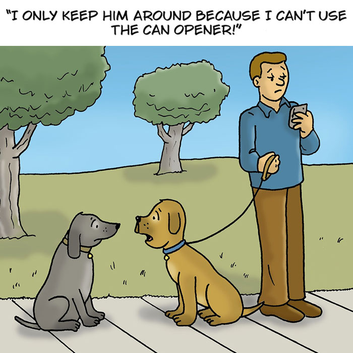 This Artist Created 30 Funny Cartoons About Dogs In Absurd Situations
