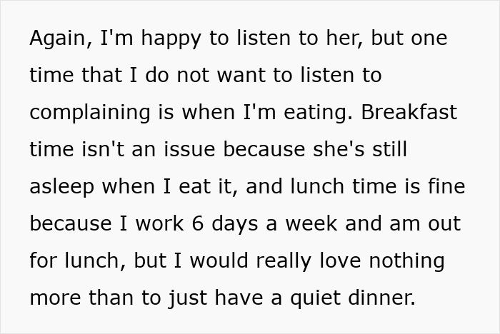 Man Is Sick Of Being Forced To Suffer Through Every Dinner With GF, Finally Loses Patience Man Is Sick Of Being Forced To Suffer Through Every Dinner With GF, Finally Loses Patience