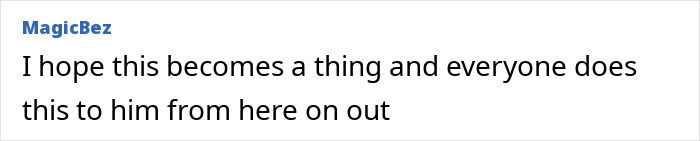 Comment text expressing hope for repeated misgendering of a senator, tied to a viral woman's story. Comment text expressing hope for repeated misgendering of a senator, tied to a viral woman's story.