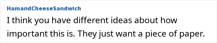 Text from user HamandCheeseSandwich discussing wedding invite importance.