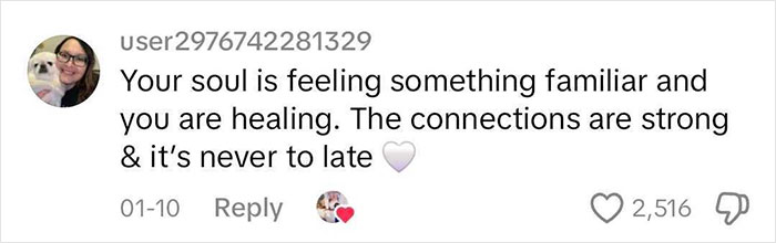 Comment on a social media post about healing connections and adoption truth.