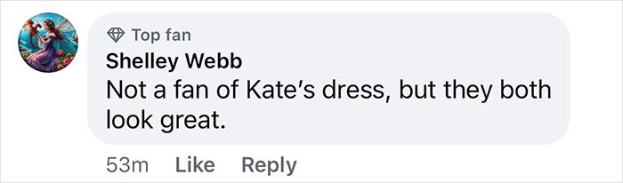 Comment on Kate Hudson's dress, noting both look great.