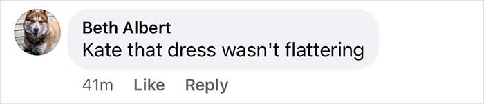 Comment criticizing Kate Hudson's dress at 'Running Point' premiere.