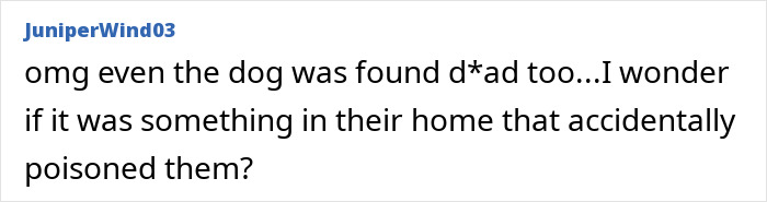 Comment discusses theories on why Gene Hackman, wife, and pet were all found deceased.