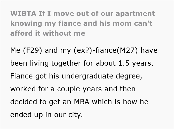 Woman Rethinks Her Engagement After MIL’s 2-Month Stay Turns Into 6-Month Torture Woman Rethinks Her Engagement After MIL’s 2-Month Stay Turns Into 6-Month Torture