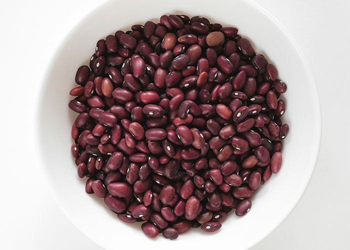 Bowl of red kidney beans, highlighting foods people started loving as adults.