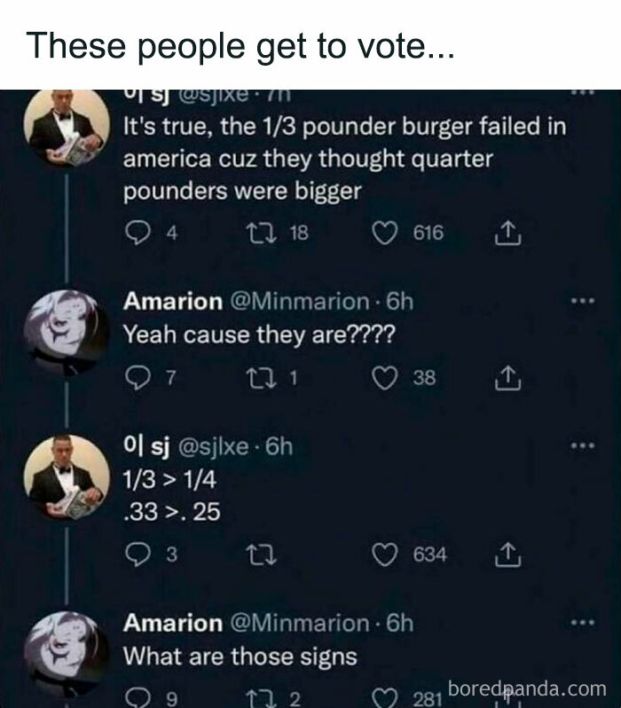 Funny meme about burger math confusion, highlighting the humorous aspects of the male mind.