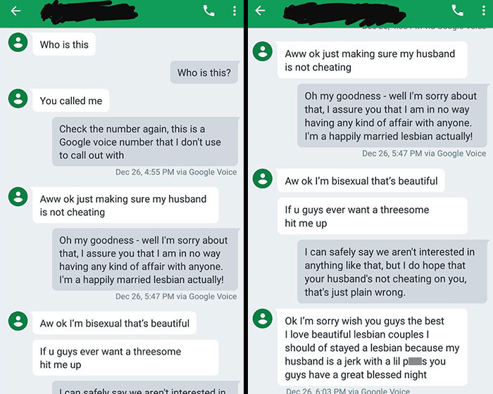 Text conversation showing funny wrong recipient message about a relationship misunderstanding.