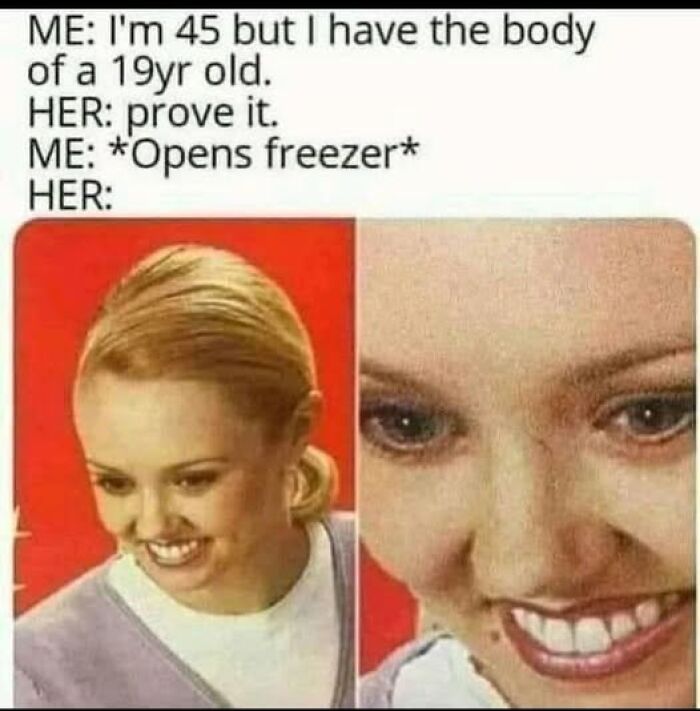 Weirdest meme featuring a humorous dialogue and close-up reaction of a woman, emphasizing awkward humor.