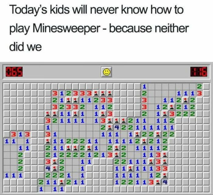 Minesweeper meme highlights the confusion many feel about the game, humorously reflecting shared experiences with weirdest memes.