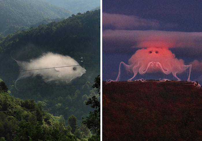 Clouds From Vorja Sánchez’s “Interventions” Appear Like Giant Ghosts In Rural Landscapes (25 Pics)