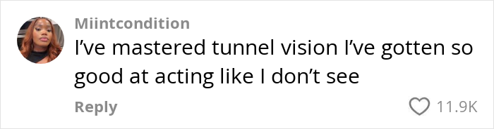 Text saying "I've mastered tunnel vision I've gotten so good at acting like I don’t see" related to gym and men staring. Text saying "I've mastered tunnel vision I've gotten so good at acting like I don’t see" related to gym and men staring.
