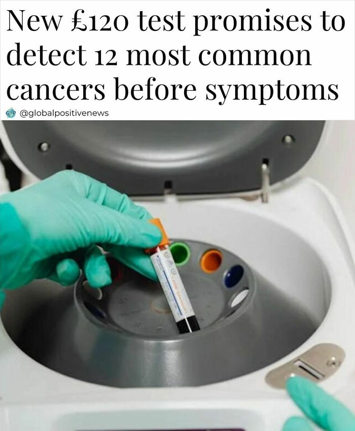 New cancer test promises early detection, highlighting a positive development in global health news.