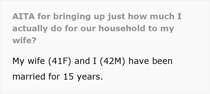 Text on image discussing a husband's household contributions to his wife.