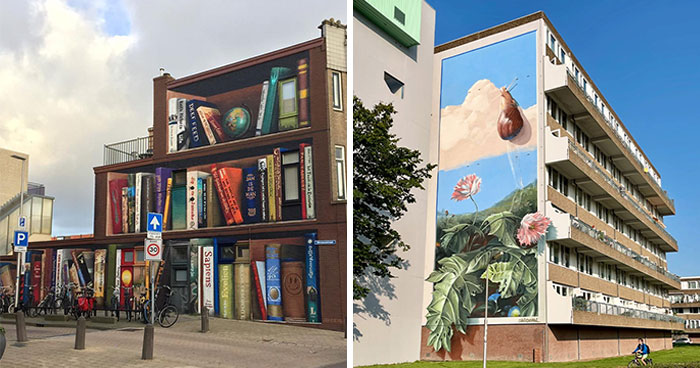 Dutch Artist Created 30 Jaw-Dropping Murals On Building Walls