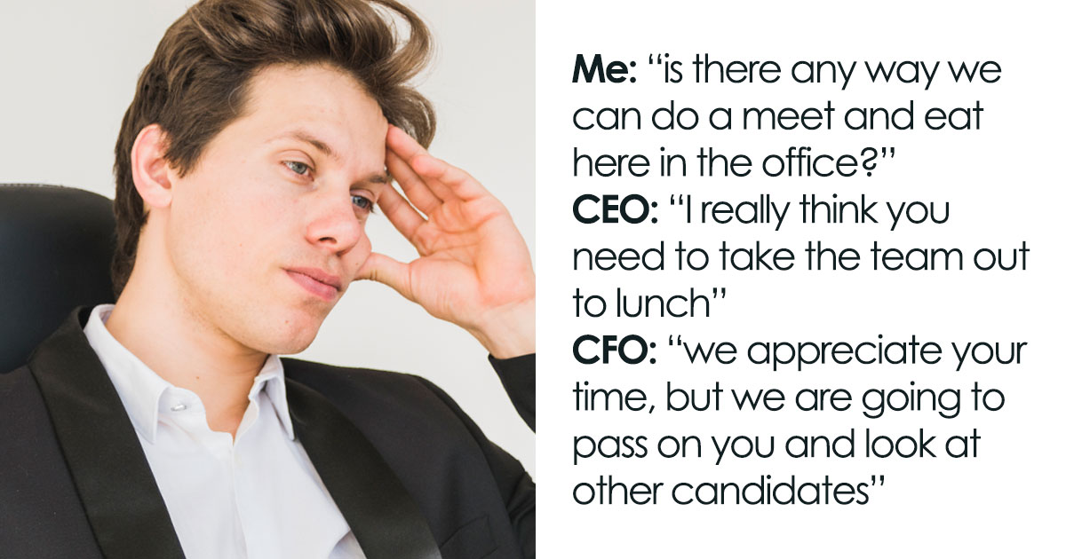 People Are Confused By This Man’s Excuse Not To Go Out For Lunch With A CEO, Costing Him A Job