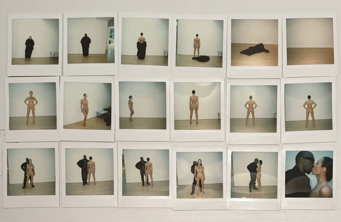 Bianca Censori and Kanye West in a series of minimalist, artistic photos sparking outrage. Bianca Censori and Kanye West in a series of minimalist, artistic photos sparking outrage.