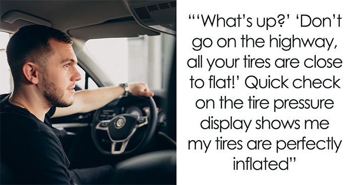 Random Driver Tells Man His Tire Pressure Is Low Even Though It’s Not, Man Realizes It’s A Con