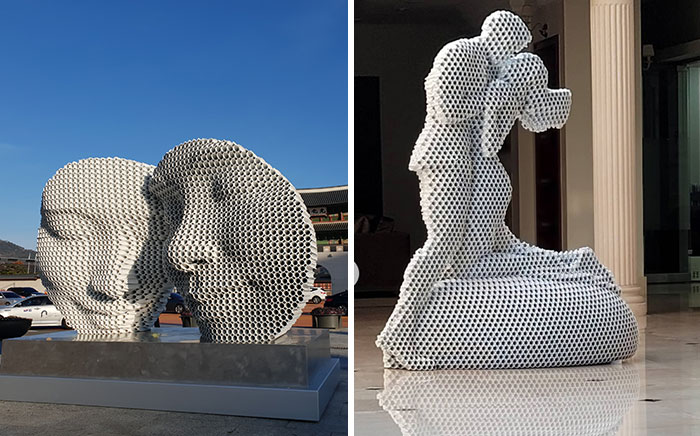 This Artist Creates Striking Metal Sculptures Using Stacked Pipes (23 Pics)