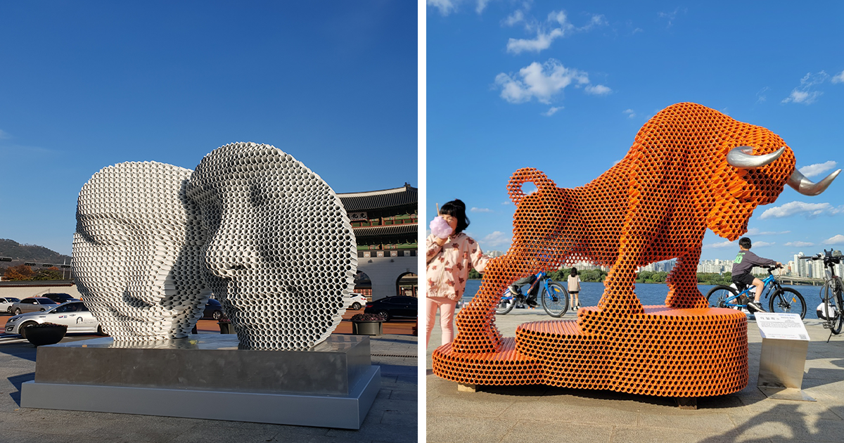 Pipe Artist This Artist Creates Striking Metal Sculptures Using Stacked Pipes (23 ...