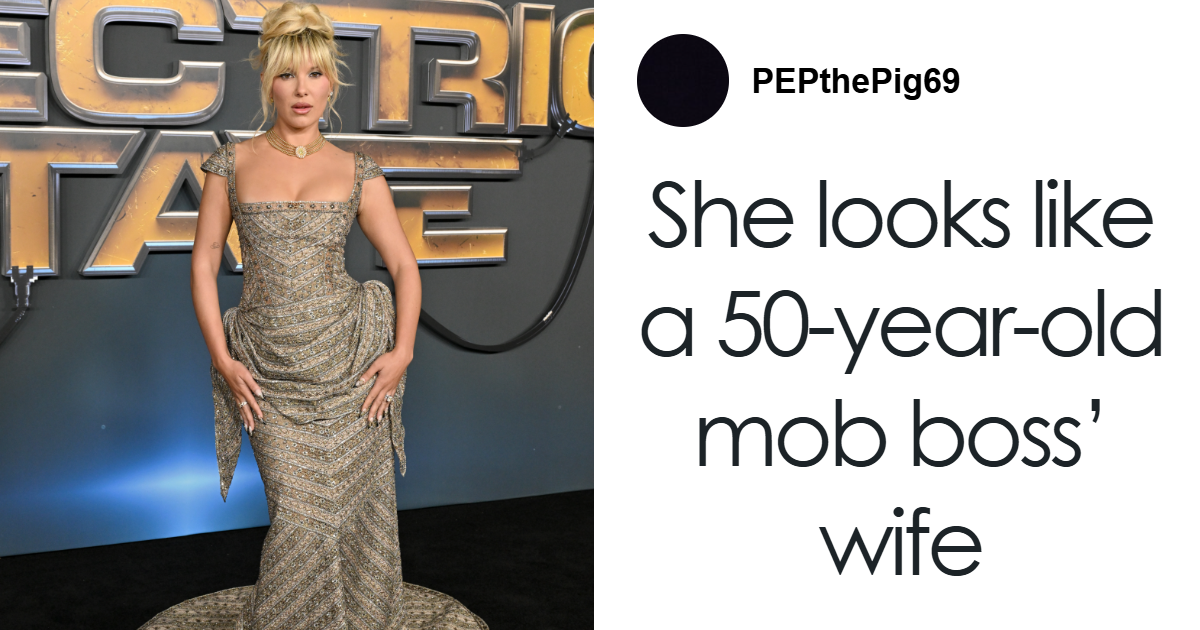 Looks Like A 40-Year-Old: Millie Bobby Brown, 21, Sparks Controversy With  Look At Film Premiere | Bored Panda