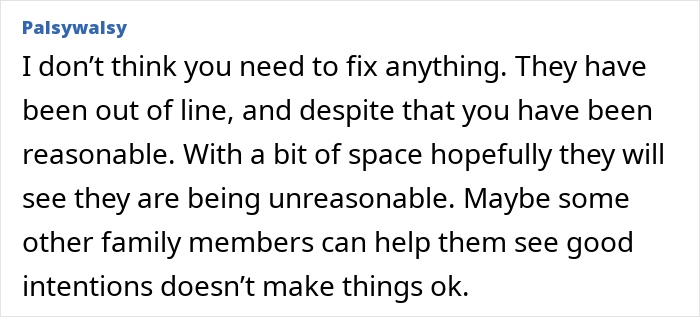 Comment by Palsywalsy advising someone about unreasonable behavior regarding a lounge redecorating surprise. Comment by Palsywalsy advising someone about unreasonable behavior regarding a lounge redecorating surprise.
