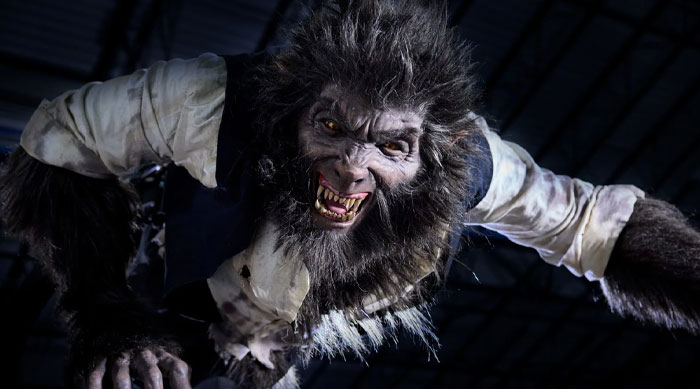 Ferocious werewolf from "Wolf Man" in action, representing the suspense and excitement of anticipated movies in 2025.