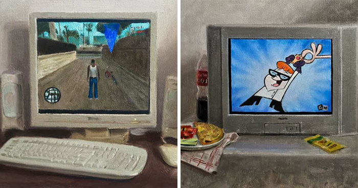 43 Nostalgic Paintings Of This Romanian Artist’s Childhood That You Might Relate To