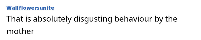 Comment discussing behavior related to a child's face at a birthday party.