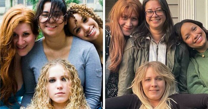 30 Of The Sweetest Then-And-Now Photos That Prove Some Bonds Only Grow Stronger With Time (New Pics)