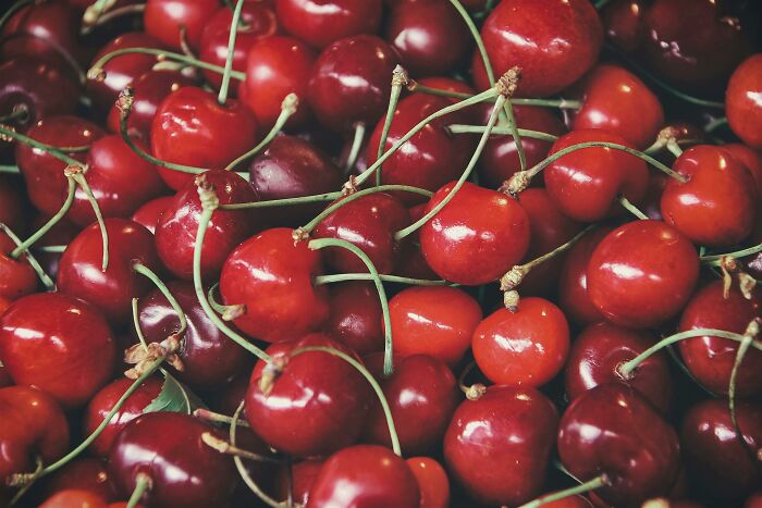 Fresh cherries as a health-boosting fruit in your fridge.