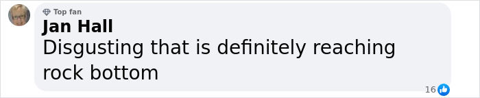 Comment expressing outrage over influencer's wetlook dress controversy. Comment expressing outrage over influencer's wetlook dress controversy.