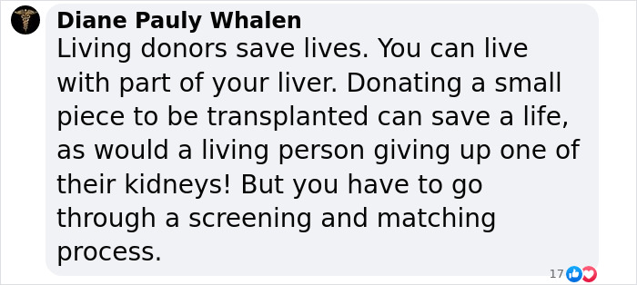 Text about living donors, discussing liver and kidney donation benefits and the screening process. Text about living donors, discussing liver and kidney donation benefits and the screening process.