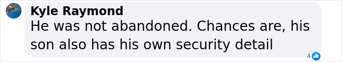 Text message reply discussing Elon Musk and security for his son X.